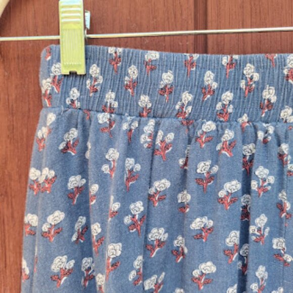 NOW + GEN X SONOMA | Ditsy Floral Button Front Midi Hi-Low Skirt Cottagecore XS - Picture 9 of 13